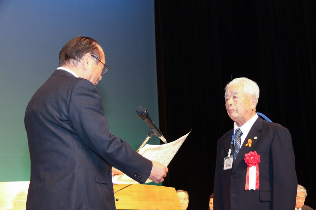 岡山市民生委員児童委員協議会会長特別表彰代表受賞
